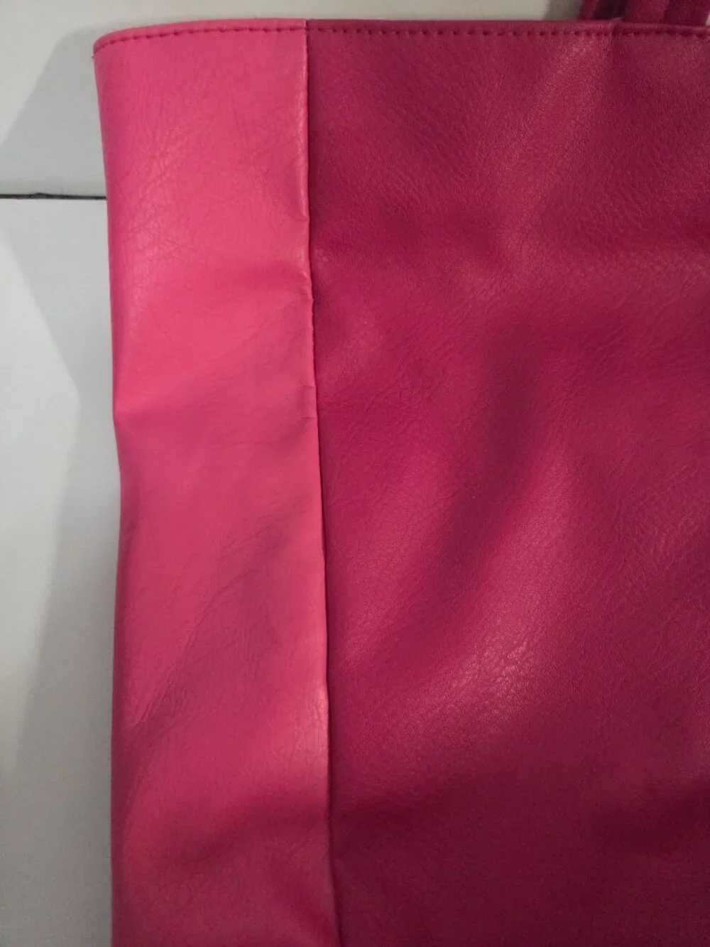 Hanae Mori Parfums Pink Butterfly Faux Leather Embossed Logo Shoulder Tote